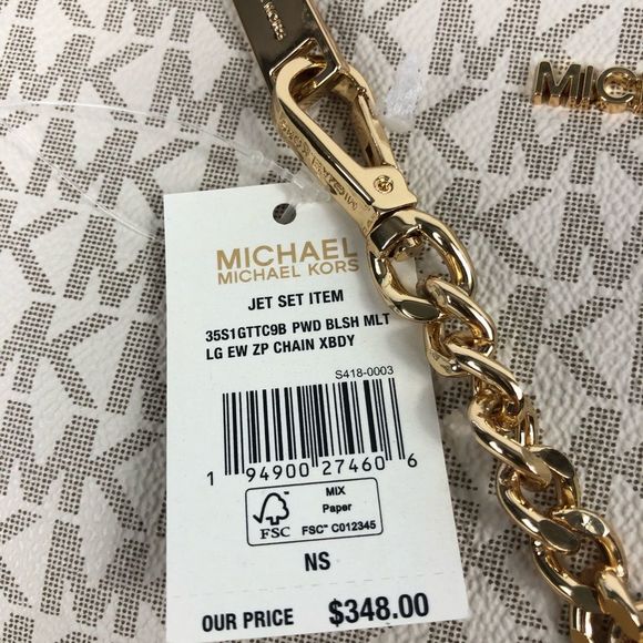 Michael Kors EW Crossbody Bag Vanilla - Picture 6 of 7